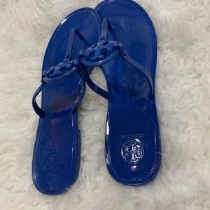 Tory Burch Blue Flip Flops